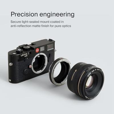 Urth Lens Mount Adapter: Compatible with Canon (EF / EF S) Lens to Leica M Camera Body
