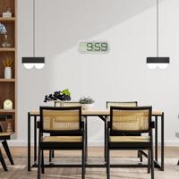 TFA Dostmann 60.4514.02 Zendergestuurd Wandklok 28 mm x 321 mm x 140 mm Wit - thumbnail