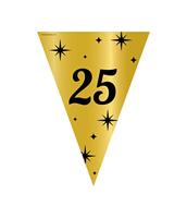 Classy Vlaggenlijn 25 Jaar Zwart/Goud (10m) - thumbnail