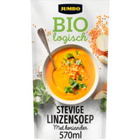 Jumbo Biologisch Stevige Linzensoep met Koriander 570ML - thumbnail