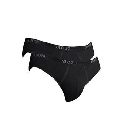 2-pack Basic Mini Heren slips - Lage heren slips - Heren onderbroek katoen - XL - Zwart - Onderbroek heren heren heren heren heren heren heren heren