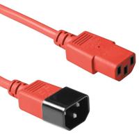 ACT AK5104 Stroomkabel 230V | C13/C14 | Rood | 60 cm - thumbnail