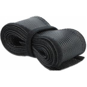 Delock 18857 gevlochten kous met klittenband 2 m x 19 mm zwart