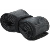 Delock 18857 gevlochten kous met klittenband 2 m x 19 mm zwart - thumbnail