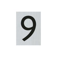 Bord Alulook Cijfer 9 - 44x60 mm zelfklevend. - thumbnail