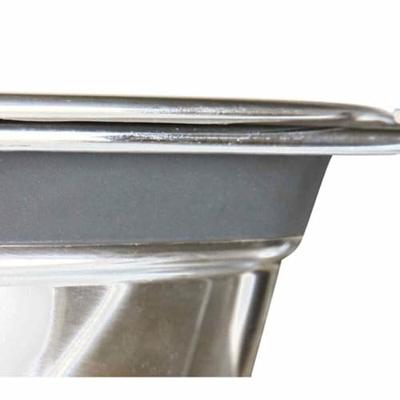TRIXIE VOER / WATERBAK-SET KLAPPERBESCHERMING RVS / METAAL GRIJS 2X1,5 LTR