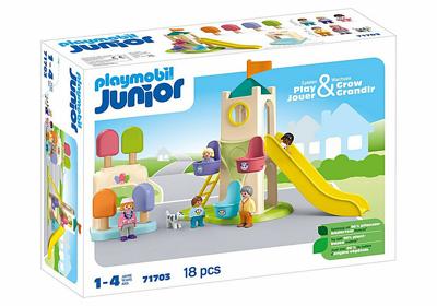 PLAYMOBIL Junior 71703 Speeltuin met gigantische glijbaan Inclusief vijf personages, glijbaan en accessoires - Vanaf 1 jaar - thumbnail