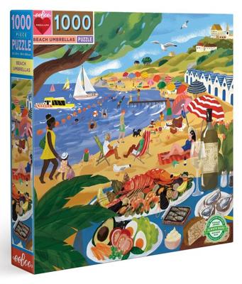eeBoo - Puzzel - Strand, 1000 stukjes