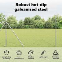 VidaXL Wilde hek warm verzinkt 1000 x 150 x 0,18 cm ijzer - thumbnail