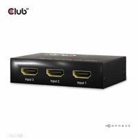Club 3D 3 - 1 hdmi switch 8k 60hz / 4k 120hz (zwart) - thumbnail