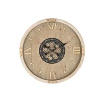 Muurklok Home ESPRIT Gouden Natuurlijk Kristal Cottage 63,5 X 8 X 63,5 CM - thumbnail