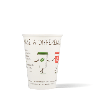 Make A Difference Koffiebeker low pe 180cc (2500 stuks)