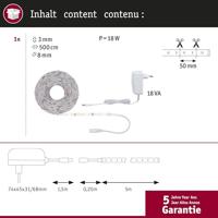 Paulmann SimpLED 78972 LED-strip complete set Met connector (male) 12 V 5 m Warmwit 1 stuk(s) - thumbnail