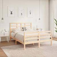 Bedframe massief hout 140x190 cm - thumbnail