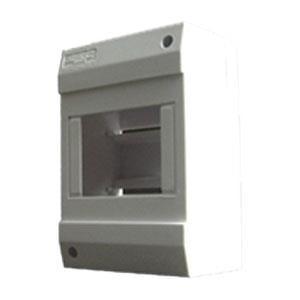 SEP -S4 opbouw 4 module Kast met dinrail kleur grijs 130x84x60mm 4 modulen 72mm IP20