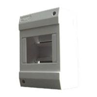 SEP -S4 opbouw 4 module Kast met dinrail kleur grijs 130x84x60mm 4 modulen 72mm IP20 - thumbnail