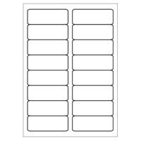 A4 etiketten 88,9 x 33,8 mm wit 100 vel huismerk - thumbnail