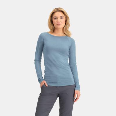 Pure Merino Longsleeve Dames | Light Denim | XXL
