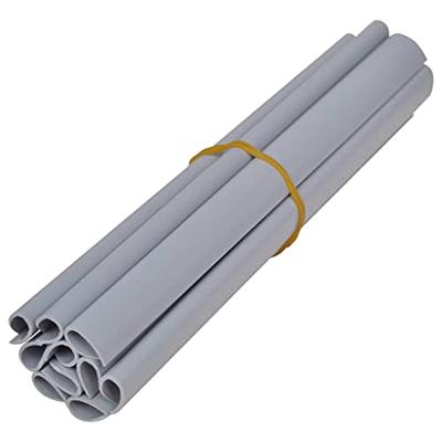 VidaXL Tuinscherm 35x0,19 m pvc mat lichtgrijs