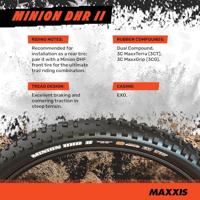 Maxxis minion dhr ii 29x2.40 wt dd tr 3c maxxterra 2x120 folding tyre - thumbnail