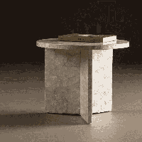 Nohr Ronde Salontafel 'Allyssa' Capiz, 40cm - thumbnail