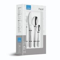 Bestekset Amefa Pearl - zilverkleurig - 24-delig - 6 persoons - thumbnail