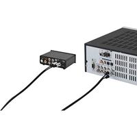 SpeaKa Professional SP-7870144 Cinch Audio Aansluitkabel [2x Cinch-stekker - 2x Cinch-stekker] 1.00 m Zwart SuperSoft-mantel, Vergulde steekcontacten - thumbnail