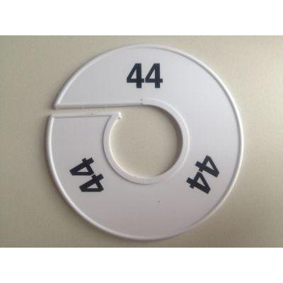 Maatring 11 cm wit/zwart 44