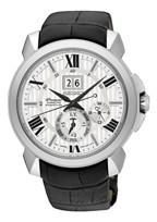 Horlogeband Seiko 7D56-0AE0 / SNP143P1 / L0HC011J0 Leder Zwart 22mm Horlogeband Seiko 7D56-0AE0 / SNP143P1 / L0HC011J0 Leder Zwart 22mm