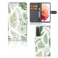 Samsung Galaxy S21 Hoesje Leaves - thumbnail