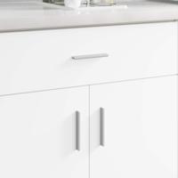 Handvat Effen 12 pcs Zilver 105.7 x 7.4 x 15.5 mm Aluminium - thumbnail