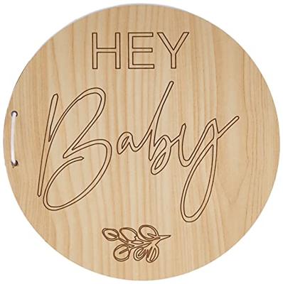 Ginger Ray BAB-107 Botanical Baby Houten Gastenboek