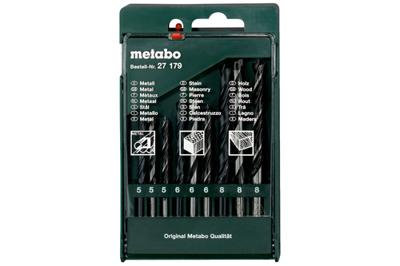 Metabo Accessoires Borencassette, 9 boren hout-metaal-steen - 627179000