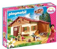 Heidi - Heidi met grootvader bij de alpenhut Constructiespeelgoed - thumbnail
