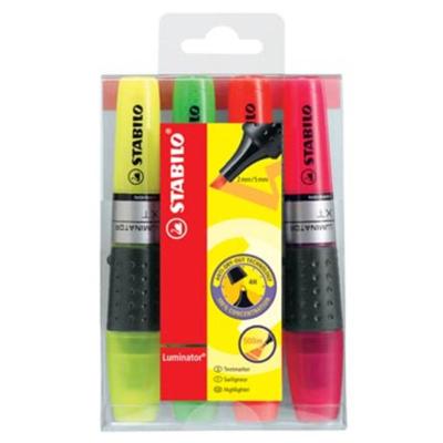 STABILO luminator markeerstift 4 stuk(s) Multi STABILO luminator markeerstift 4 stuk(s) Multi
