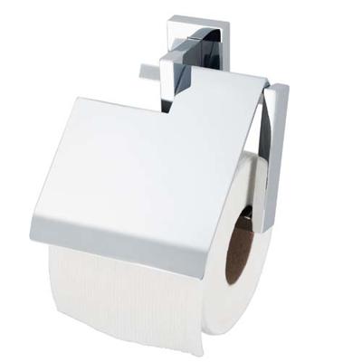 Toiletrolhouder Haceka Edge met Klep Chroom Haceka