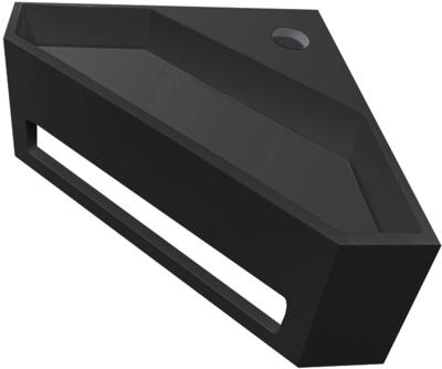 Saqu Tenno Hoekfontein 35x35x16 cm Mat Zwart Saqu Tenno Hoekfontein 35x35x16 cm Mat Zwart