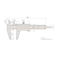 Mitutoyo analoge schuifmaat 0-200mm - thumbnail