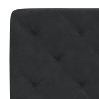 Bed met matras fluweel zwart 160x200 cm - thumbnail