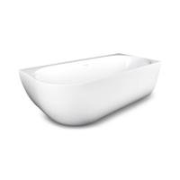 Ligbad Luca Sanitair Primo Hoekbad 180x80x60 cm Links Afgerond Mat Wit - thumbnail