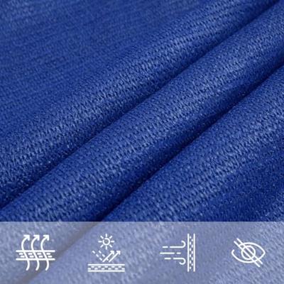 VidaXL Zonnezeil 160 g/m² driehoekig 5x5x6 m hdpe blauw