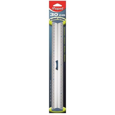 Maped lat Aluminium, dubbele graduatie, 30 cm