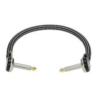 Klotz VINPAN0015 Vintage patchkabels 0.15 m zwart/wit haaks (set van 3) - thumbnail