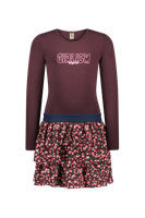 B.Nosy Meisjes special jurk paars - MMK - Grape wijn - thumbnail