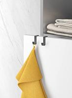 Metaltex Origin dubbele haak matzwart - thumbnail