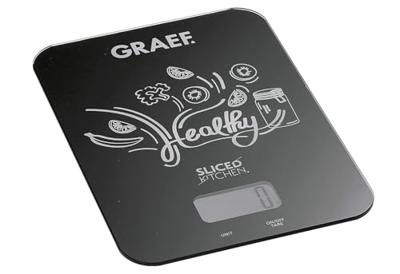 Graef KS 202 Keukenweegschaal Digitaal Weegbereik (max.)=5 kg Zwart 200 x 145 x 17 Graef KS 202 Keukenweegschaal Digitaal Weegbereik (max.)=5 kg Zwart 200 x 145 x 17