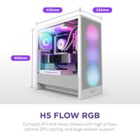 NZXT H5 Flow RGB (2024) wit - thumbnail