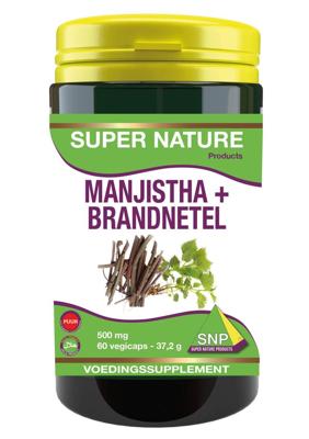 SNP Manjistha + brandnetel puur 60 Vegetarische capsules SNP Manjistha + brandnetel puur 60 Vegetarische capsules