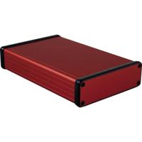 Hammond Electronics 1455L1601RD Profielbehuizing 160 x 103 x 30.5 Aluminium Rood 1 stuk(s) - thumbnail