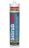 Soudal Silirub MA | Siliconenkit | Zwart | 300 ml - 106252 - thumbnail